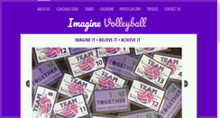 Desktop Screenshot of imaginevolleyball.com